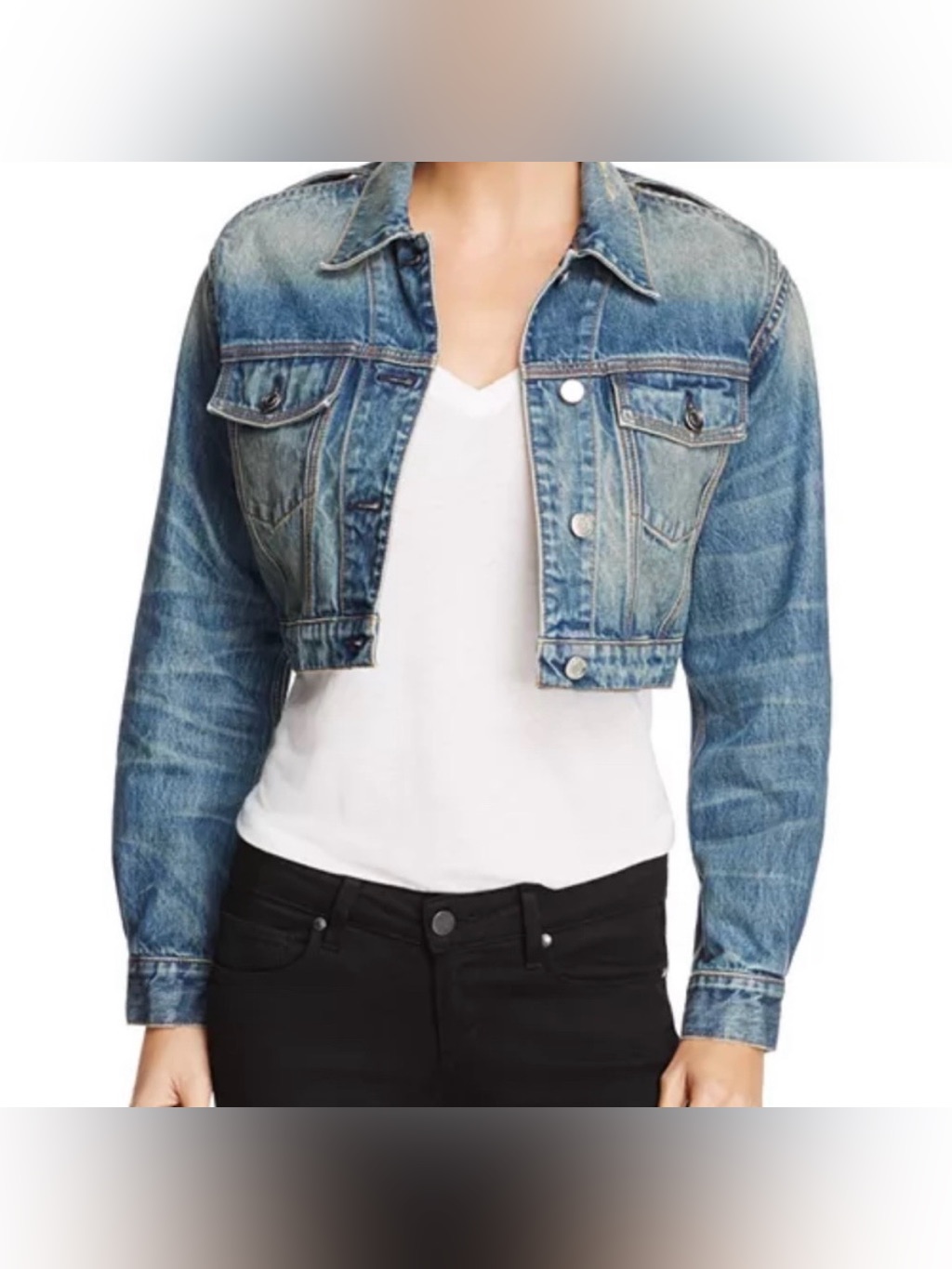 Iro Denim Jacket Size 36 Or Small